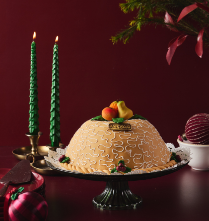 Bola de oro navideña