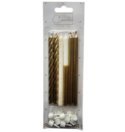VELAS LC LISAS RAYAS D/P/R X 8 UND