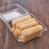 Galleta dulce, seca, ligera, muy esponjosa, alargada, aplanada y con los extremos redondeados. Delivery.